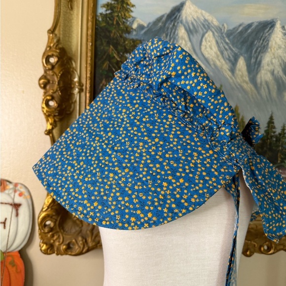 Laura Ingalls Prairie Handmade Floral Bonnet main image 5